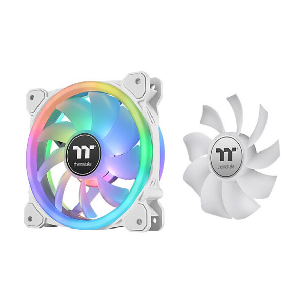 120mm Thermaltake SWAFAN 12 RGB Radiator Fan TT Premium Edition White 3 Pack