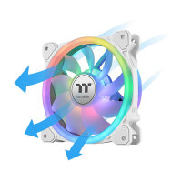 120mm Thermaltake SWAFAN 12 RGB Radiator Fan TT Premium Edition White 3 Pack