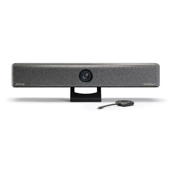 Barco ClickShare Bar Core mit 1 Button 4K fuer kleine und mittelgrosse Raeume