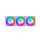 120mm Thermaltake CT120 EX Reverse ARGB Sync PC Cooling Fan Pink 3 Pack