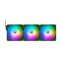 120mm Thermaltake CT120 EX Reverse ARGB Sync PC Cooling Fan Racing Green 3 Pack