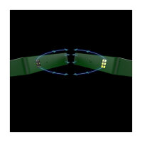 140mm Thermaltake CT140 EX Reverse ARGB Sync PC Cooling Fan Racing Green 3 Pack