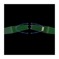 140mm Thermaltake CT140 EX ARGB Sync PC Cooling Fan Racing Green 3 Pack