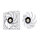 120mm Thermaltake TOUGHFAN EX12 Pro PC Cooling Fan White - Swappable Edition 3 Pack