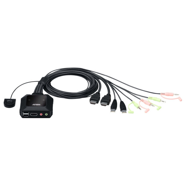 ATEN CS22H 2-Port USB 4K HDMI KVM Switch