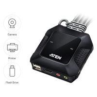 ATEN CS22H 2-Port USB 4K HDMI KVM Switch