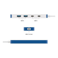 D TARGUS HyperDrive Flex 4 Port USB-C Combo Hub