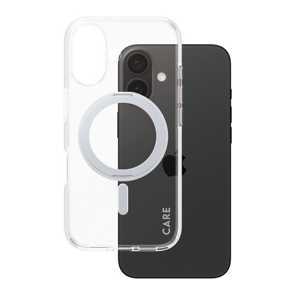 CARE Case Feature Silver Kickstand MagSAFE iPhone 16