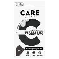 CARE Fashionable Case Black w. QI Compatible Galaxy S25 Ultra