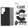 CARE Fashionable Case Black w. QI Compatible Galaxy S25 Ultra