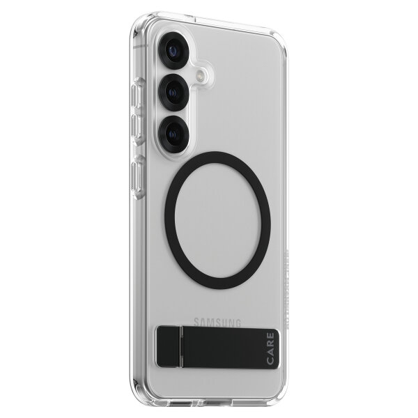 CARE Feature Case Clear Kickstand & QI Compatible Galaxy S25