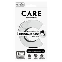 CARE Feature Case Clear w. Kickstand & QI Galaxy S25 Ultra