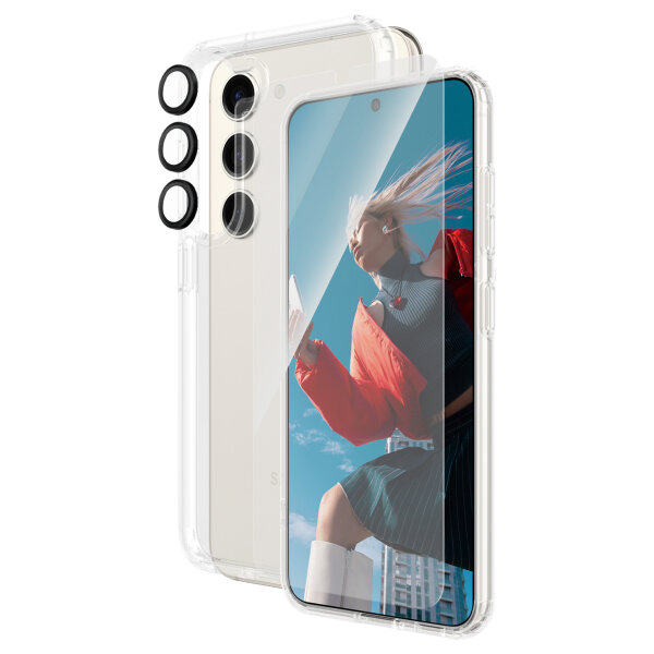 PanzerGlass 3-in-1 Pack Samsung Galaxy S24 -Ultra-Wide Fit