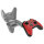 Genesis Gamepad MANGAN 400 kabellos rot/schwarz (PC/Switch)