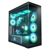 Arctic Xtender (Black) mirrow black window with GPU...