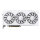 RX 9060 XT 16GB XFX Radeon SWIFT OC GDDR6 3 Fan white