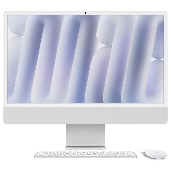 iMac Z1EH 59.62cm 23.5Zoll Standardglas M4 10C CPU/10C GPU/16C N.E. 16GB 1TB SSD Gbit Eth MM NumKey TID DE Silber