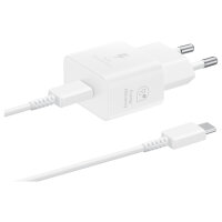 Samsung Galaxy Power Adapter USB Type C 25W 1m White