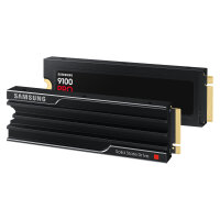 M.2. SAMSUNG 9100 PRO Heatsink NVMe 4TB PCIe 5.0 14.800 MB/s Lesen 13.400 MB/s Schreiben Interne SSD fr PC-Gaming