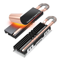 GRAUGEAR Heatpipe Kühlkörper SSD M.2 NVMe 2280...