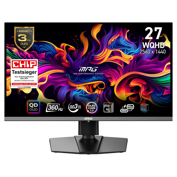 MPG 271QRXDE QD-OLED Gaming Monitor 67.31cm (26.5"")