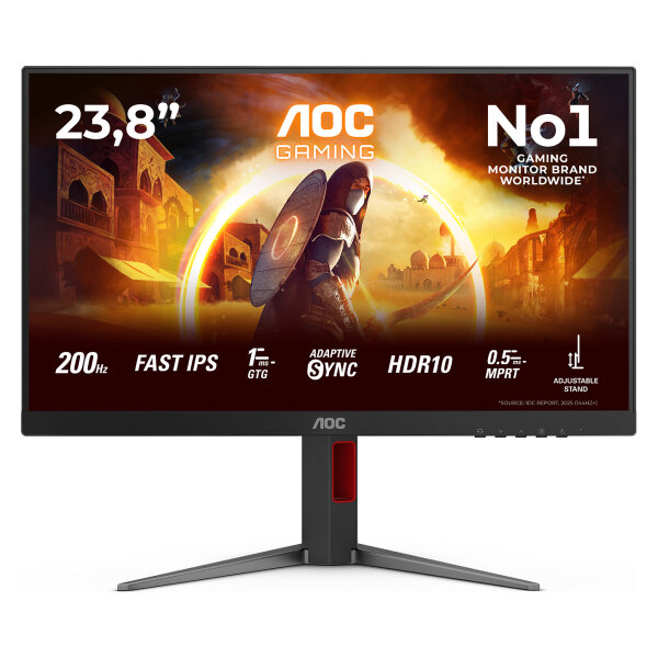 AOC 60.5cm (23.8") 24G4HA 16:09 2xHDMI+DP black/red