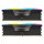 32 GB Corsair DIMM 6200 (2x 16 GB) Dual-Kit (schwarz. CMH32GX5M2B6200C36. Vengeance RGB. INTEL XMP)