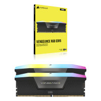 96 GB Corsair DIMM 5200 (2x 48 GB) Dual-Kit (schwarz. CMH96GX5M2B5200C38. Vengeance RGB. INTEL XMP)