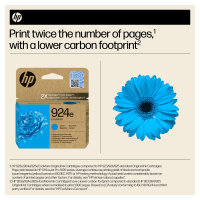 HP 924e EvoMore Cyan Original Ink Cartridge