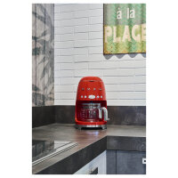 SMEG Filter-Kaffeemaschine 50s Style DCF02RDEU, rot