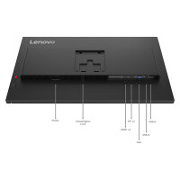68,6cm/27" (1920x1080) Lenovo ThinkVision T27-40 16:9 IPS 4ms 120Hz HDMI DisplayPort VGA USB-C USB-Hub VESA Black
