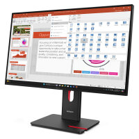 68,6cm/27" (1920x1080) Lenovo ThinkVision T27-40 16:9 IPS 4ms 120Hz HDMI DisplayPort VGA USB-C USB-Hub VESA Black