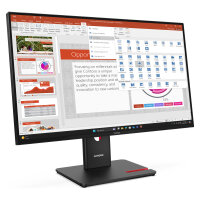 68,6cm/27" (1920x1080) Lenovo ThinkVision T27-40 16:9 IPS 4ms 120Hz HDMI DisplayPort VGA USB-C USB-Hub VESA Black