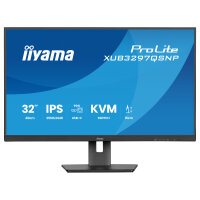 IIYAMA XUB3297QSNP-B1 81,28cm 32Zoll IPS-panel 2560x1440 350cd/m USB-C Dock LAN/95W PD/DP-OUT KVM USB 3x3.2+1xC 1ms