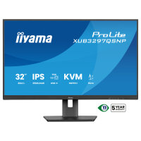 IIYAMA XUB3297QSNP-B1 81,28cm 32Zoll IPS-panel 2560x1440 350cd/m USB-C Dock LAN/95W PD/DP-OUT KVM USB 3x3.2+1xC 1ms