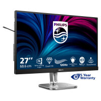 PHILIPS 68,58cm 27Z 2560x1440 120Hz IPS Flat H/A 150 MM TUV EyeSafe certified USB HUB SPEAKERS Power/Light sensor DP 2xHDMI 350cd/m2