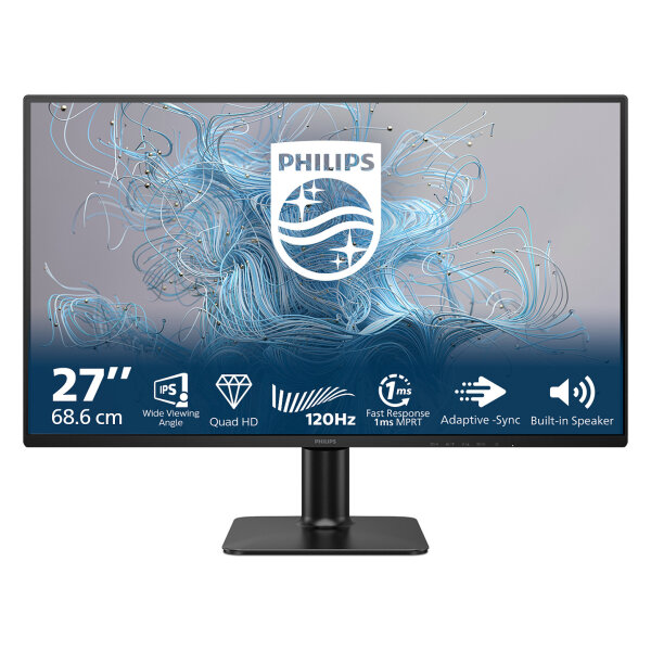 68,6cm/27" (2560x1440) Philips 27E2N2500/00 WQHD IPS 1ms 120Hz HDR