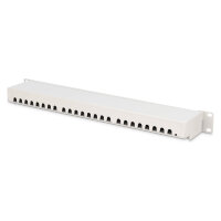 DIGITUS Patchpanel 1HE 24-Port Cat6a geschirmt lichtgrau