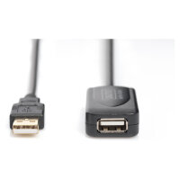 DIGITUS USB 2.0 Verlängerungskabel Typ A -A St/Bu 5.0m, sw