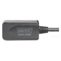 DIGITUS USB 2.0 Verlängerungskabel Typ A -A St/Bu 5.0m, sw