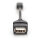 DIGITUS USB 2.0 Adapter OTG, Typ Mini B - A St/Bu 0,2m