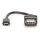 DIGITUS USB 2.0 Adapter OTG, Typ Mini B - A St/Bu 0,2m