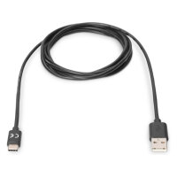 DIGITUS USB 3.0 Anschlusskabel Typ C -A St/St 1.0m, sw