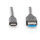 DIGITUS USB 3.0 Anschlusskabel Typ C -A St/St 1.0m, sw