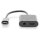 DIGITUS USB 3.1 Verteilerkabel Typ C-Klinke St/Bu/Bu 0.2m sw