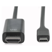 DIGITUS USB C Adapterkabel Typ C -HDMI A 4K St/St 5.0m, sw