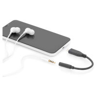DIGITUS USB C Audio Adapterkabel Typ C -Klinke St/Bu 0,2m,sw