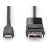 DIGITUS USB Kabel Typ C --> DisplayPort Bidirektional 8K 2m