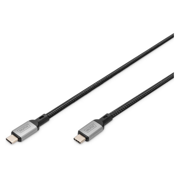 DIGITUS Anschlusskabel USB4.0/C -> C 40Gbit/s 1m schwarz