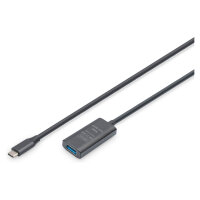 DIGITUS Verlängerungskabel USB-C->USB-A St./Bu....